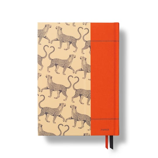 Papier 6" x 8.5" Tails & Hearts Hardcover Fabric Reading Journal